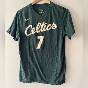 Nike Jaylen Brown Green Boston Celtics 2022/23 City Edition Name & Number Tee
